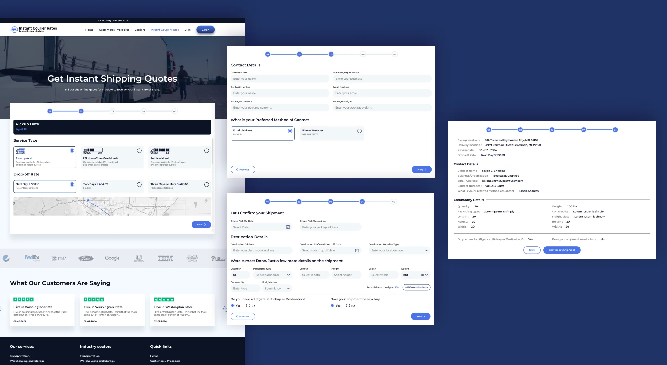 Healthcare logistics admin dashboard