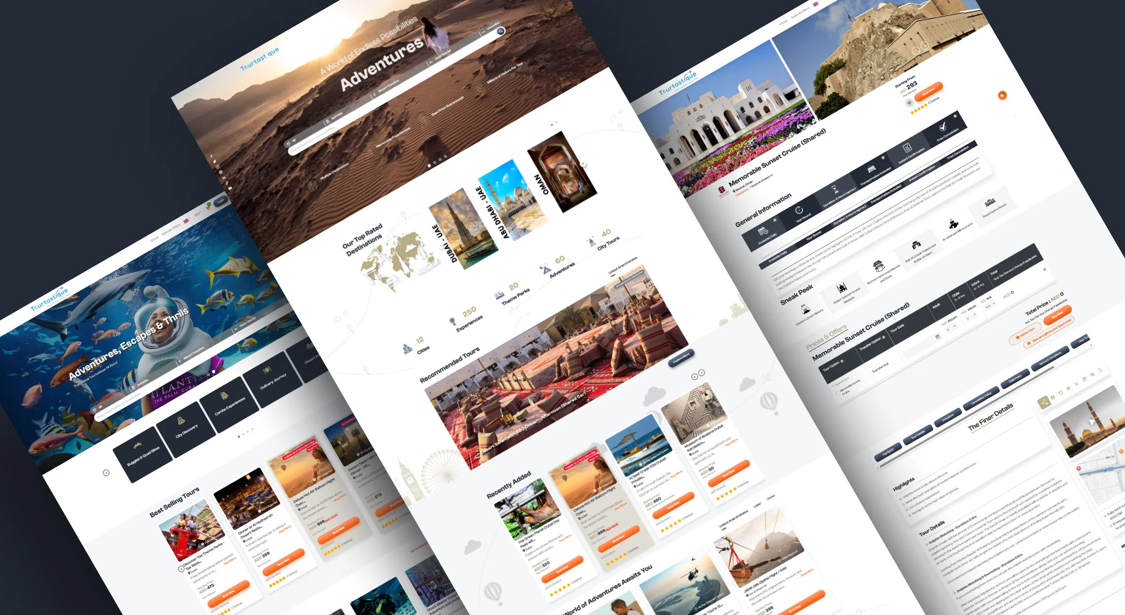 Tourtastique homepage